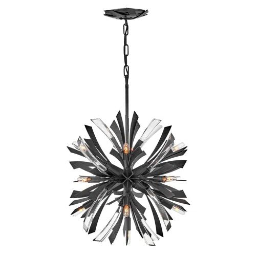 Bergamots Crystal  Chandelier  22"D