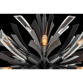 Bergamots Crystal  Chandelier  22"D