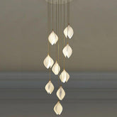 Petal Prism Designer Inspired Large Bloom Ceramic Chandelier - Merlin Lamps