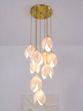 Galaxy Celeste Flora Crystal Spiral Chandelier