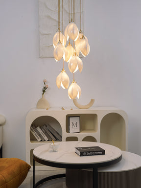Galaxy Celeste Flora Crystal Spiral Chandelier