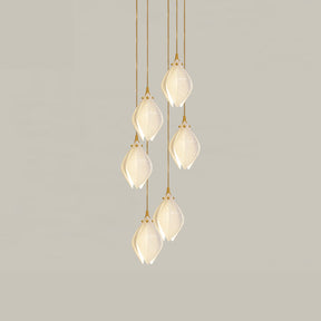 Galaxy Celeste Flora Crystal Spiral Chandelier