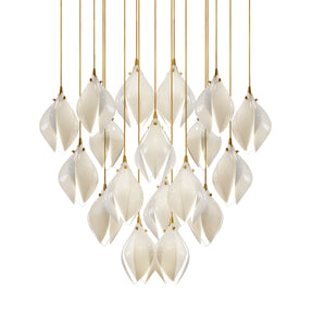 Galaxy Celeste Flora Crystal Spiral Chandelier