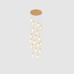 Galaxy Celeste Flora Crystal Spiral Chandelier