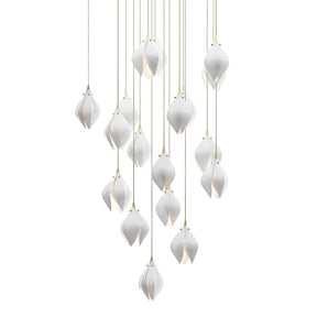 Galaxy Celeste Flora Crystal Spiral Chandelier