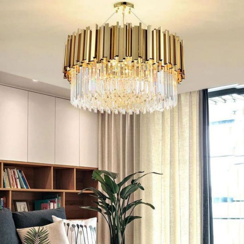 Bourbons Jerry Crystal Round Chandelier