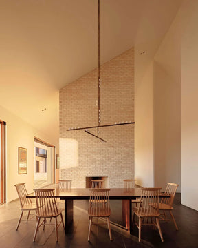 Brass Drop System Chandelier