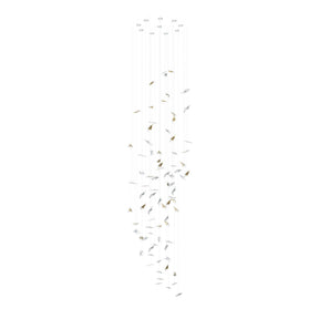 Galaxy Breezeleaf Meteor Shower Crystal Spiral Chandelier