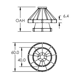 Modern Light Luxury Two-tier Glass Ring Chandelier