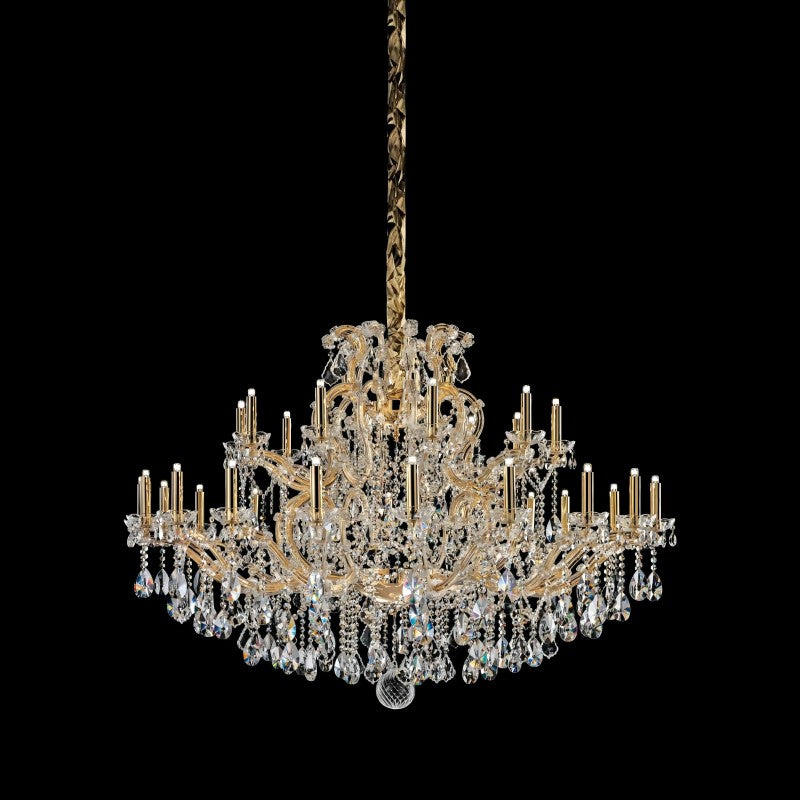 Classical Maria Theresa 15-60 Light Crystal Glass Chandelier