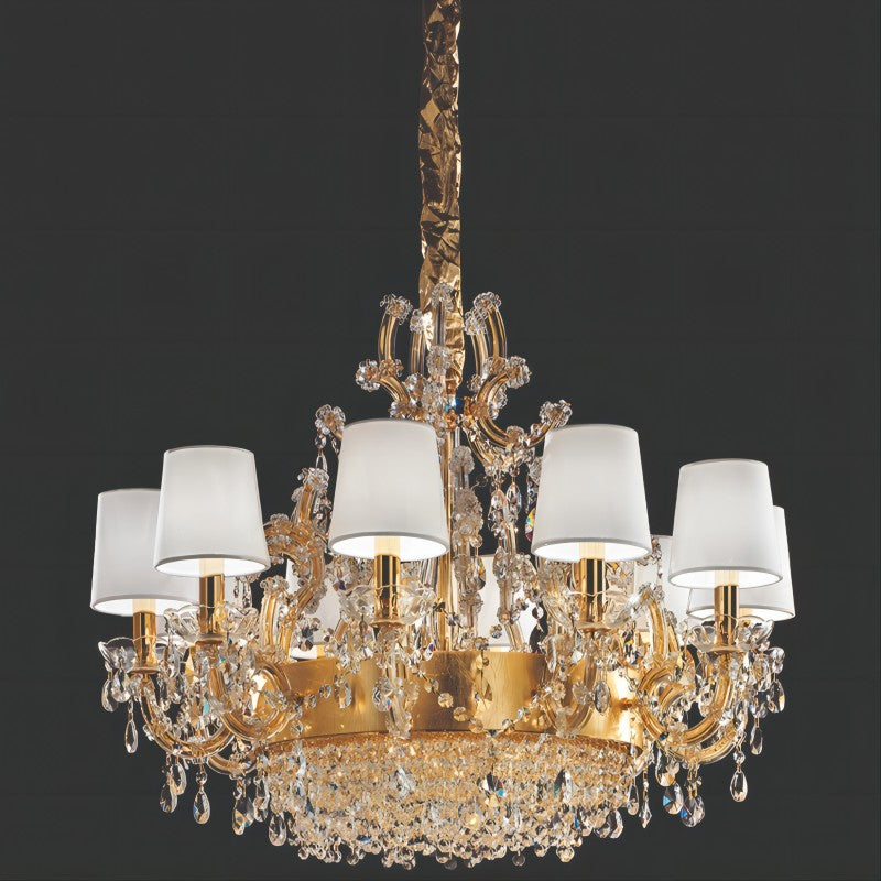 Classical Maria Theresa 13-21 Light Crystal Chandelier