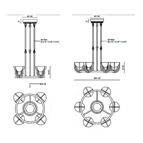 Empyrea Alabaster Chandelier