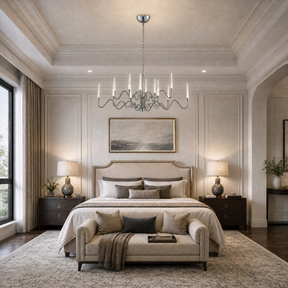 Modern Chandelier in a foyer