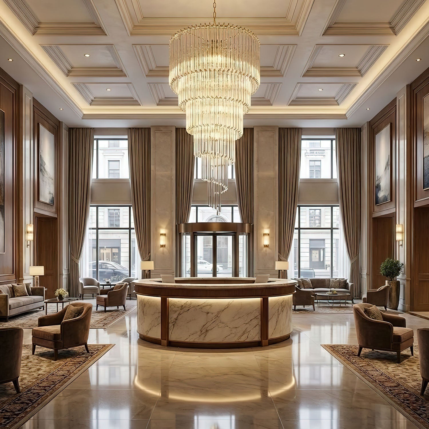 Cascada Spiral Clear Chandelier - Vakkerlight