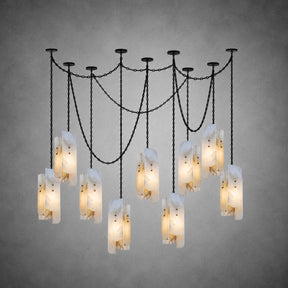 Cascading Chain Cluster Chandelier