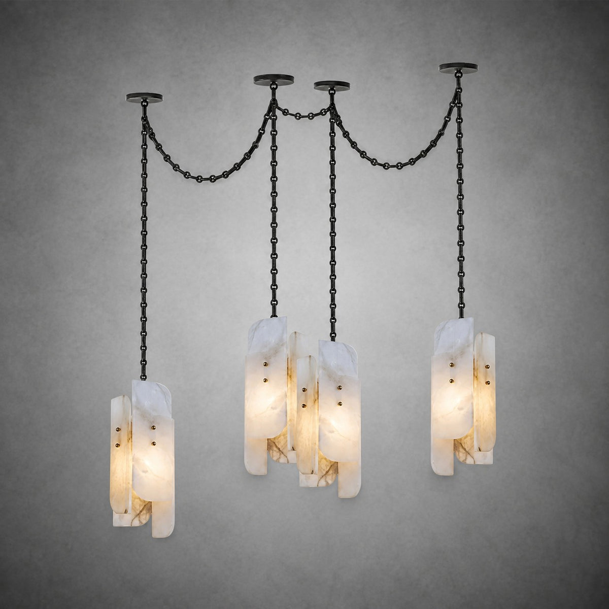 Cascading Chain Cluster Chandelier
