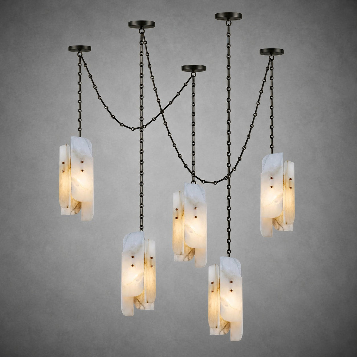 Cascading Chain Cluster Chandelier