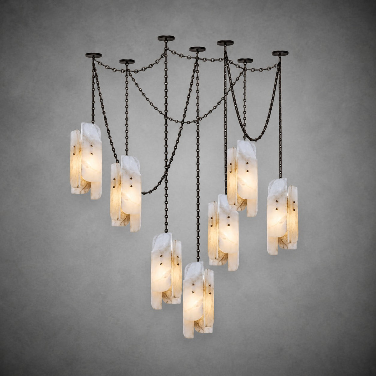 Cascading Chain Cluster Chandelier