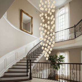 Galaxy Celeste Flora Crystal Spiral Chandelier
