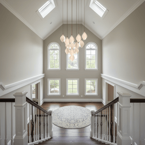 Galaxy Celeste Flora Crystal Spiral Chandelier