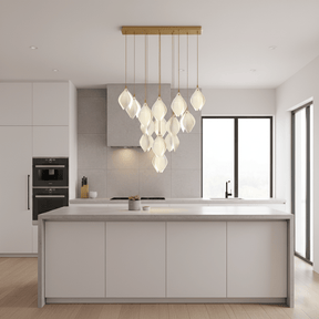 Galaxy Celeste Flora Crystal Spiral Chandelier