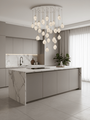 Galaxy Celeste Flora Crystal Spiral Chandelier