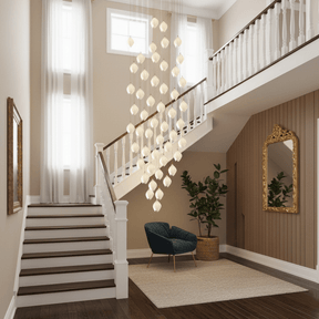 Galaxy Celeste Flora Crystal Spiral Chandelier