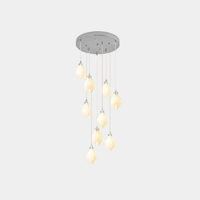 Galaxy Celeste Flora Crystal Spiral Chandelier