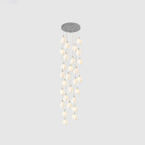 Galaxy Celeste Flora Crystal Spiral Chandelier