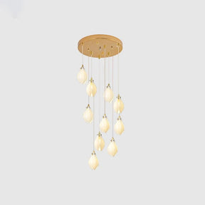 Galaxy Celeste Flora Crystal Spiral Chandelier