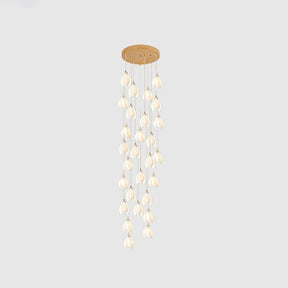 Galaxy Celeste Flora Crystal Spiral Chandelier
