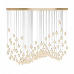 Galaxy Celeste Flora Crystal Spiral Chandelier
