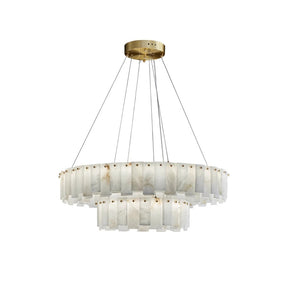 Mancy Alabaster Round Chandelier Lighting Fixture