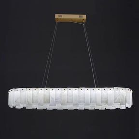 Mancy Alabaster Round Chandelier Lighting Fixture