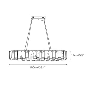 Mancy Alabaster Round Chandelier Lighting Fixture