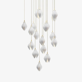 Galaxy Celeste Flora Crystal Spiral Chandelier