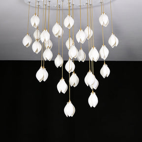 Galaxy Celeste Flora Crystal Spiral Chandelier