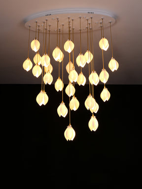 Galaxy Celeste Flora Crystal Spiral Chandelier