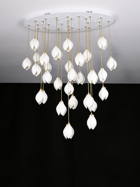 Galaxy Celeste Flora Crystal Spiral Chandelier