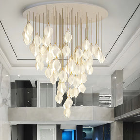 Galaxy Celeste Flora Crystal Spiral Chandelier
