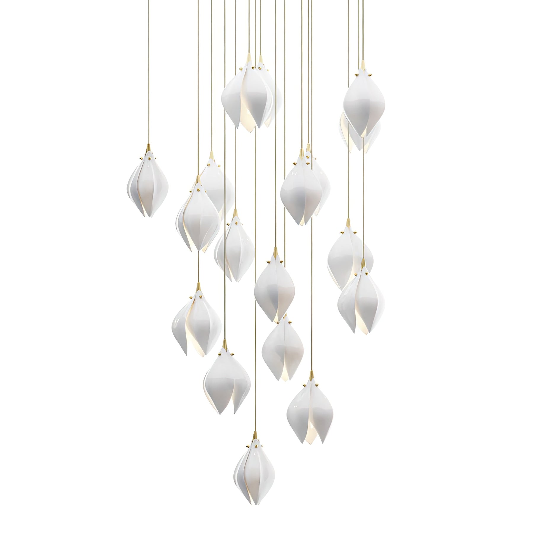 Galaxy Celeste Flora Crystal Spiral Chandelier
