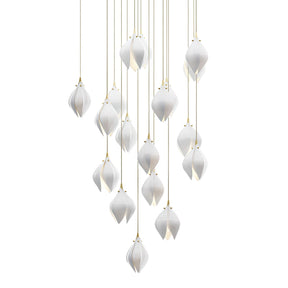 Galaxy Celeste Flora Crystal Spiral Chandelier
