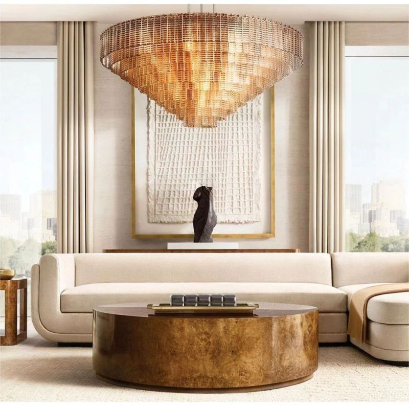 Sireno Smoke Glass Round Chandelier