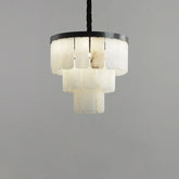 Alabaster Modern Multi-Tiered Round Chandelier 3 Layer   Chandelier [product_tags] Fabtiko