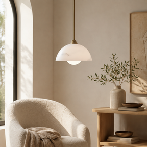 Pendant Light Dome Marble