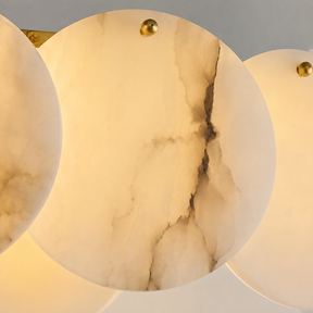 Chandelier Linear  French Art Deco Spanish Alabaster