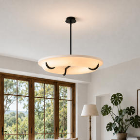 Chandelier Halo Drift Ring Plaster LED