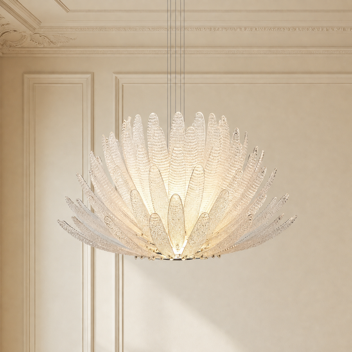 Chandelier Orchid Glass Calista