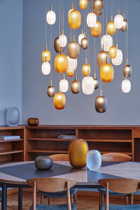 Galaxy Chromatic Gem Drop Spiral  Chandelier