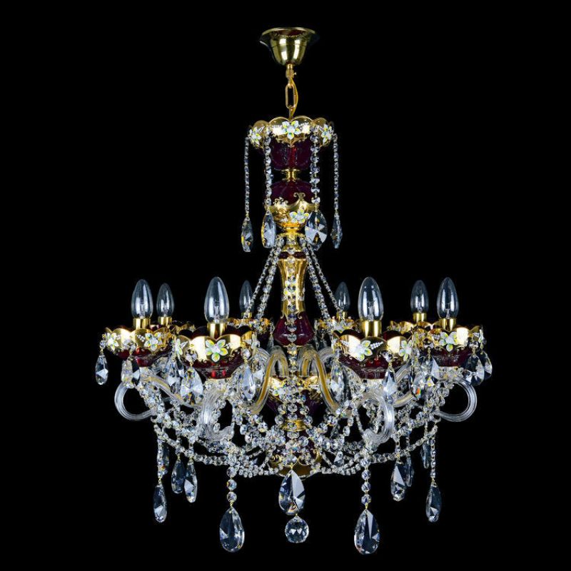 Classical Amore 8 Light Crystal Glass Chandelier